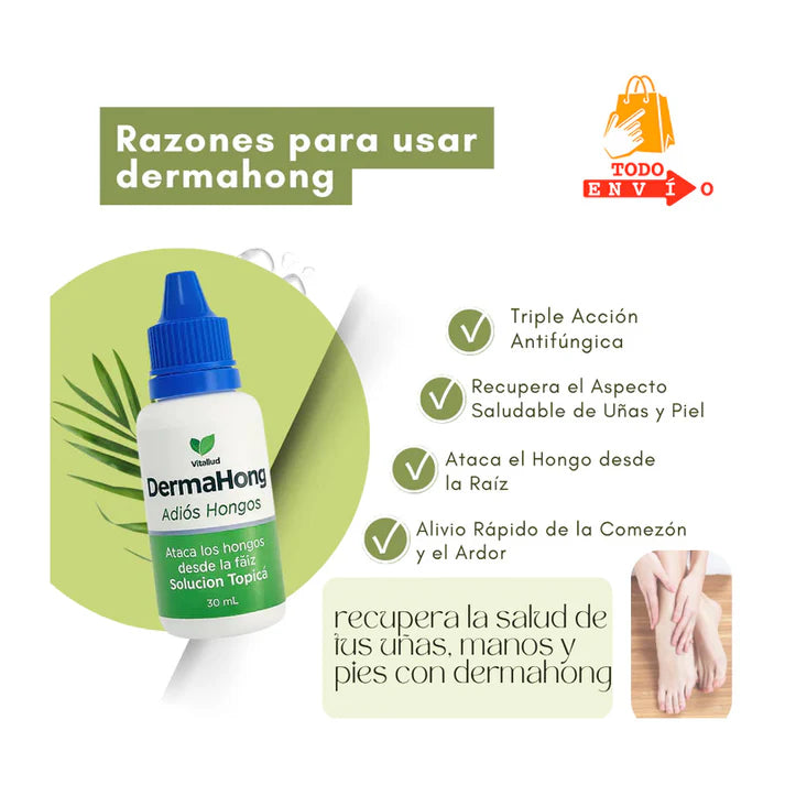 Dermahong™ Gotas Fungicidas Anti- Hongos ( Oferta Dieciochera 3x1)