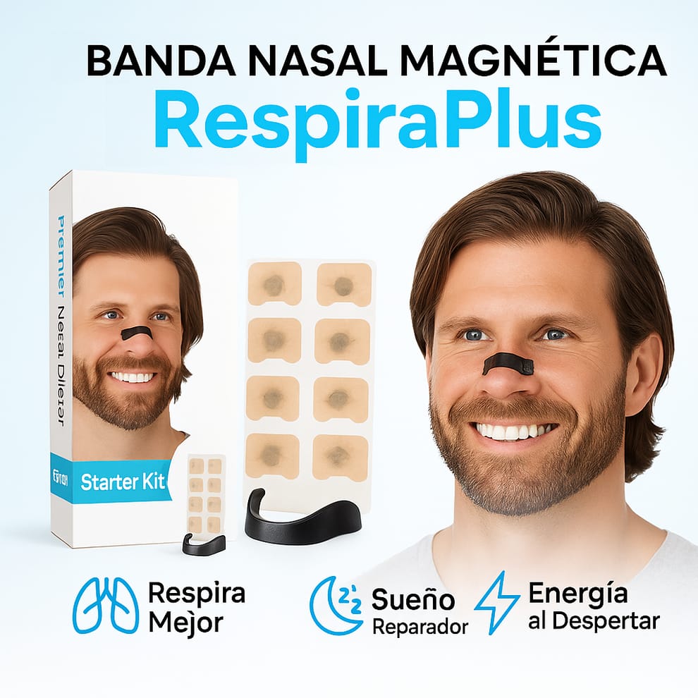 RespiraPlus™ Bandas nasales magneticas