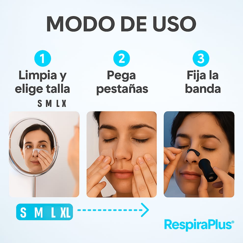 RespiraPlus™ Bandas nasales magneticas