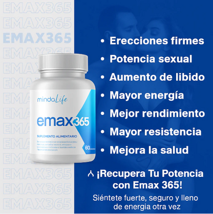 EMAX 365™+ Regalo Exclusivo (SUPLEMENTO ENERGETICO)  Poder, deseo y resistencia extra