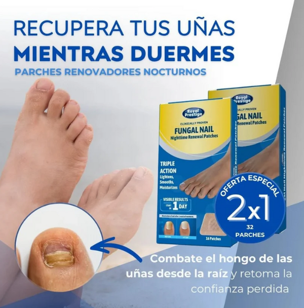 Parches Antihongo FungalNail Pro™  Elimina el Hongo en las uñas Facilmente