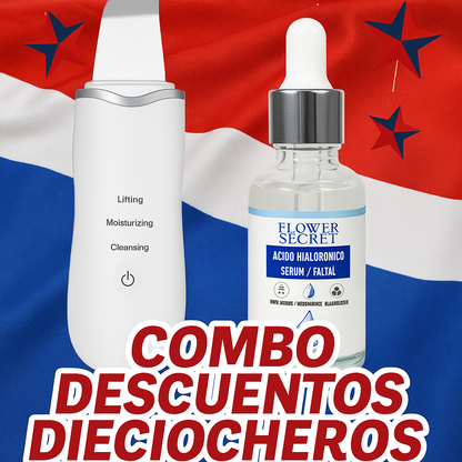 GlowSonic™ Espátula Facial Ultrasónica + Serum Hialuronico