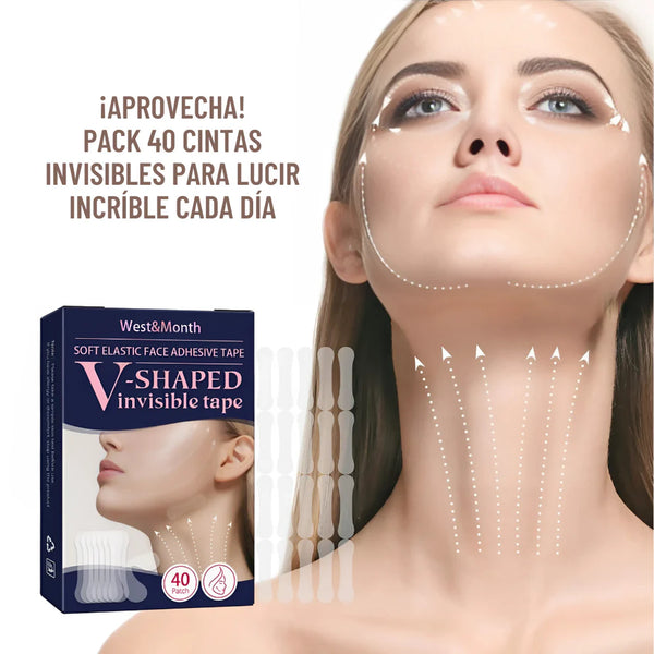 Liftband Facial™  Cintas Faciales Lifting Invisible – Pack x40 Unidades ✨